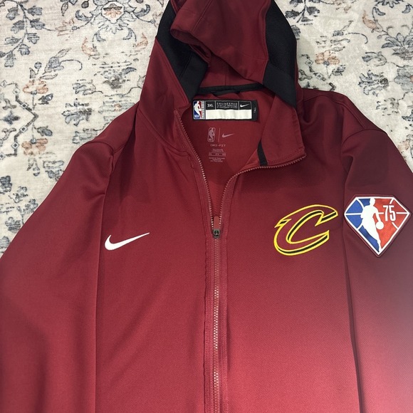 Nike NBA Cleveland Cavs  75th Anniversary Performance Full Zip Hoodie Size 3x - Picture 2 of 9